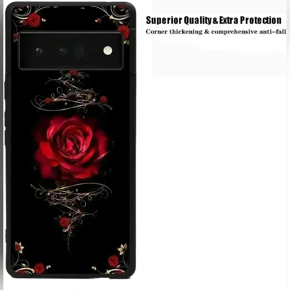 Google Pixel 6 Pro Case-Red Rose (NWT)
